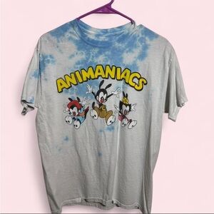 Ripple Junction Blue & White Animaniacs Tie-Dye Tee